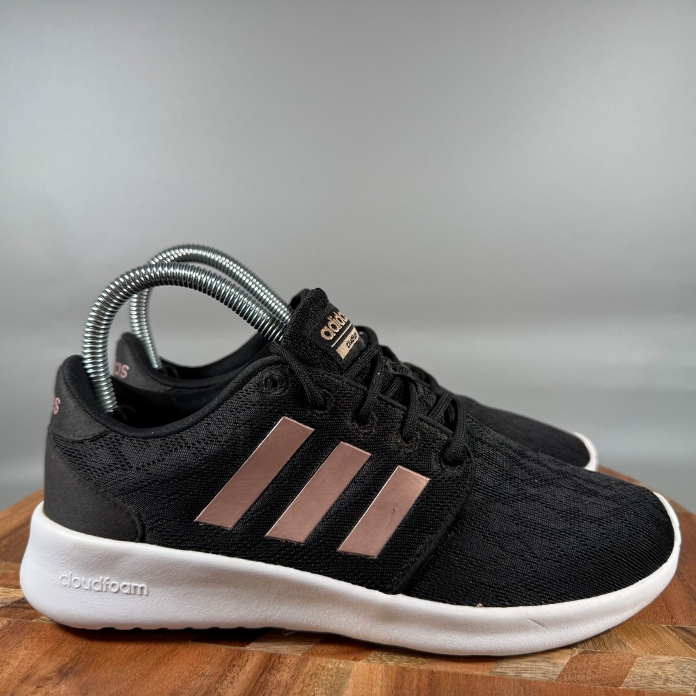 Adidas Women’s Cloudfoam Black & Rose Gold Casual Sneaker
